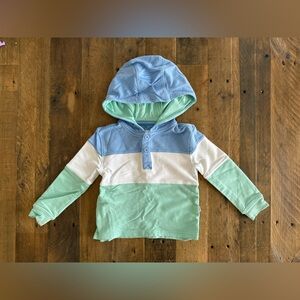 Little Sleepies Play - Ocean Waves Pullover Hoodie - Size: 12-18 months